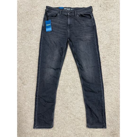 Redtape Men's Black Denim Jeans Skinny Flow+ Sport Fit Size 32x31 - Picture 1 of 10